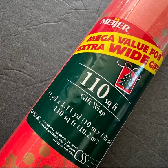 Vintage Christmas Wrapping Paper 460 Square Feet Extra Wade - Picture 8 of 16